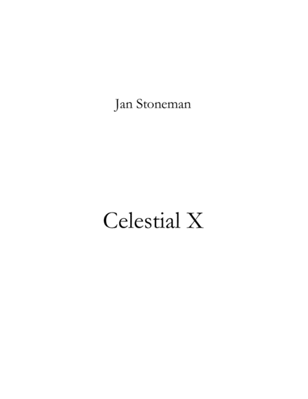 Free Sheet Music Celestial X