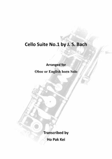 Free Sheet Music Cello Suite No 1 For Oboe Or English Horn Solo