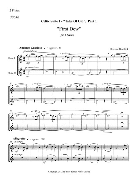 Celtic Suite 1 Tales Of Old Sheet Music