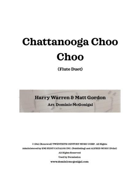 Free Sheet Music Chattanooga Choo Choo Flute Duet