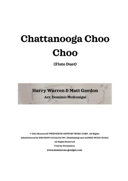 Chattanooga Choo Choo Flute Duet Sheet Music