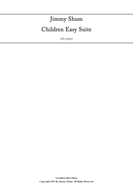 Free Sheet Music Children Easy Suite