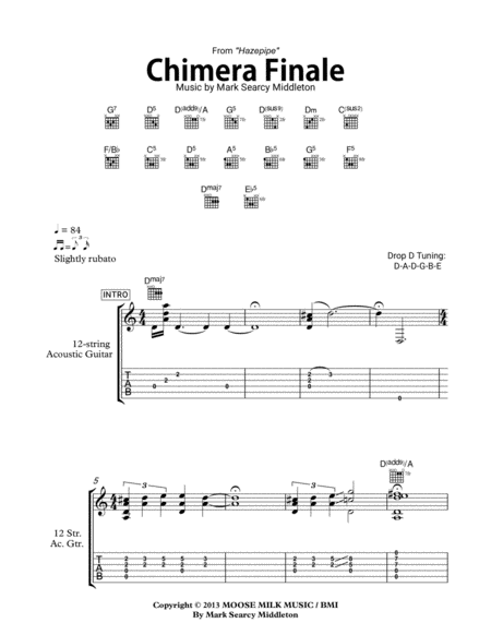 Chimera Finale Sheet Music