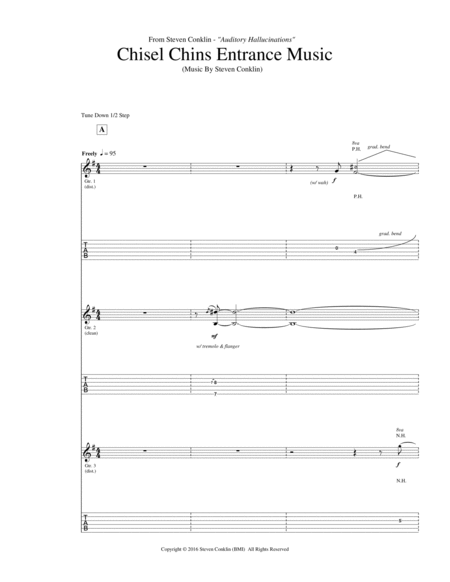 Chisel Chins Entrance Music Sheet Music