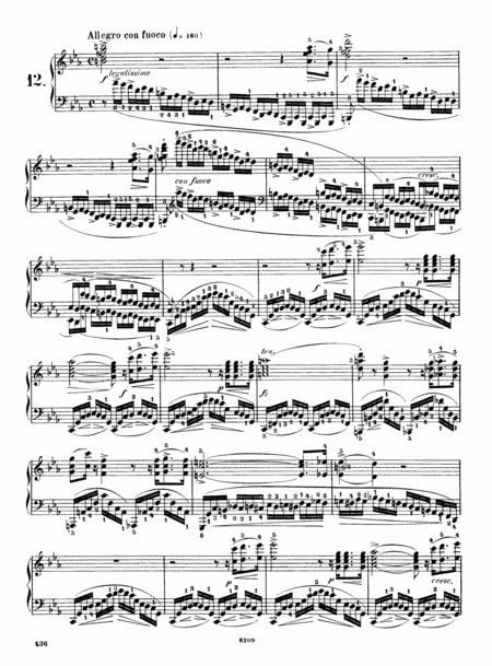 Free Sheet Music Chopin Etude In C Minor Op 10 No 12 Revolutionary Original Complete Version