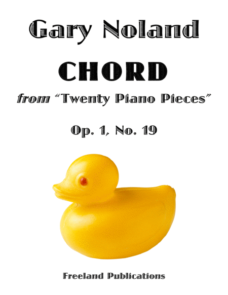 Free Sheet Music Chord For Piano Op 20 No 19