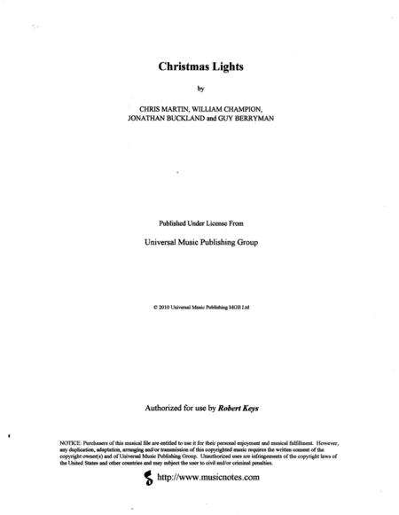 Free Sheet Music Christmas Lights String Orchestra