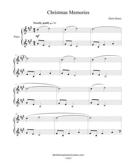 Free Sheet Music Christmas Memories