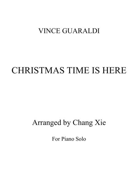 Christmas Time Is Here Easy Piano Solo Sheet Music