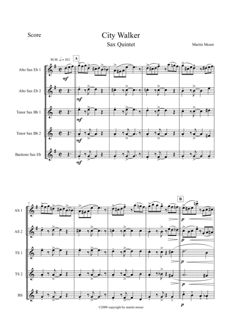 City Walker Sheet Music