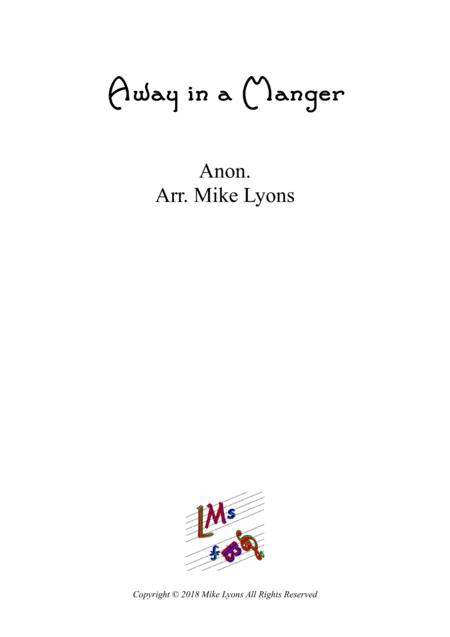 Free Sheet Music Clarinet Quintet Away In Aanger