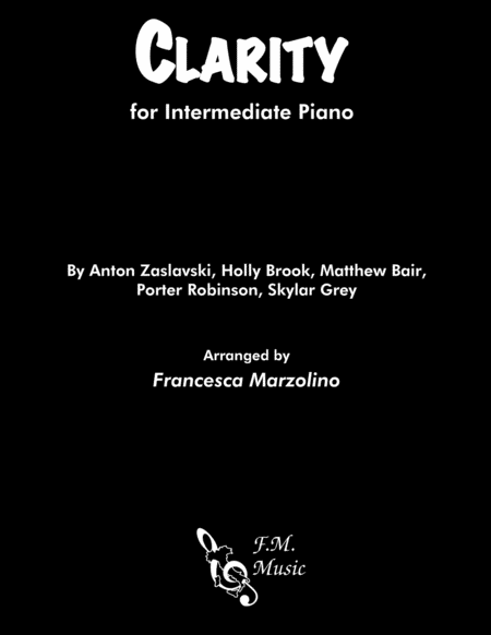 Clarity Intermediate Piano Sheet Music