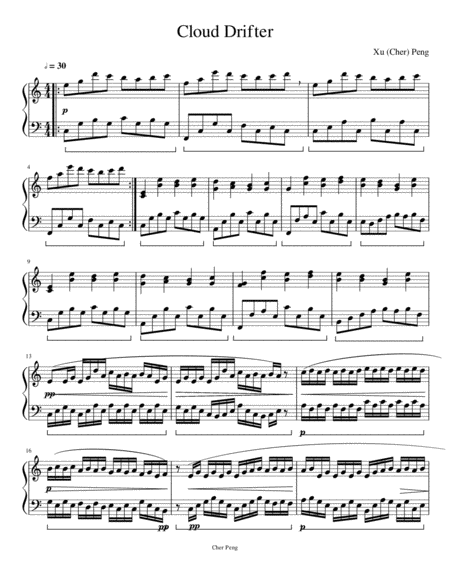 Cloud Drifter Sheet Music