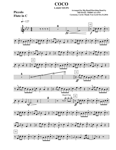 Coco By Lucky Chop Sheet Music