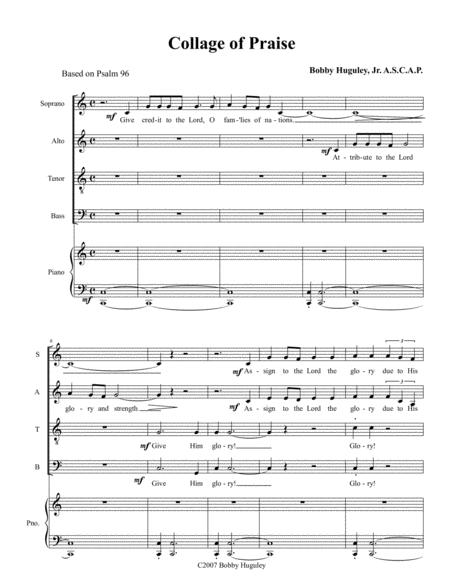 Collage Of Praise Sheet Music