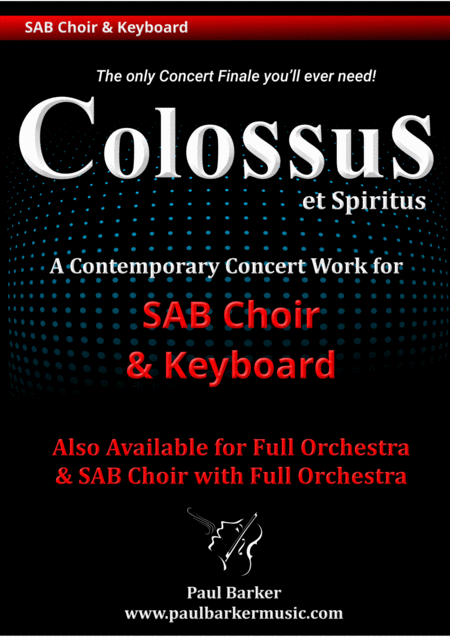 Free Sheet Music Colossus Sab Choir And Keyboard Version