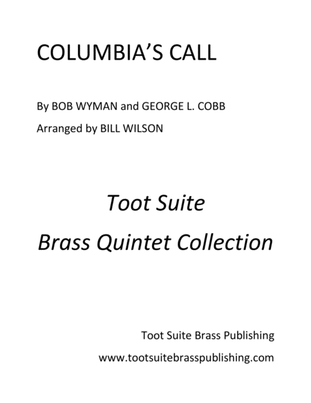 Free Sheet Music Columbias Call