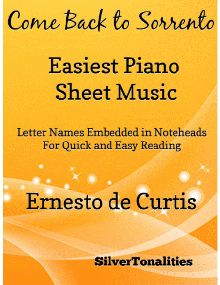 Free Sheet Music Come Back To Sorrento Easiest Piano Sheet Music