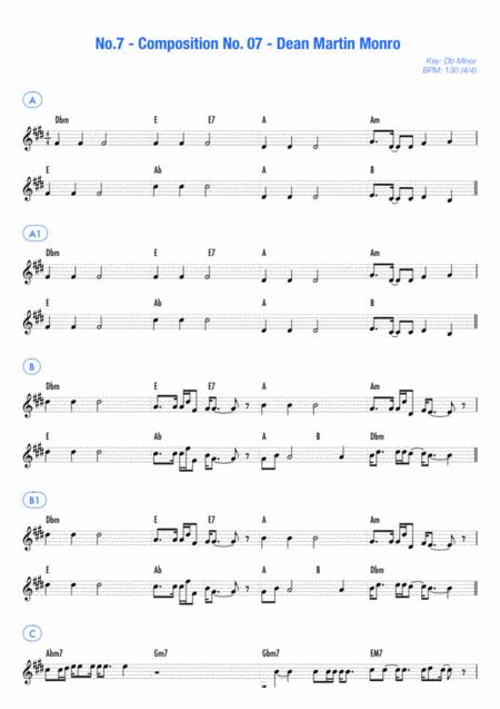 Composition No 07 Dean Martin Monro Sheet Music