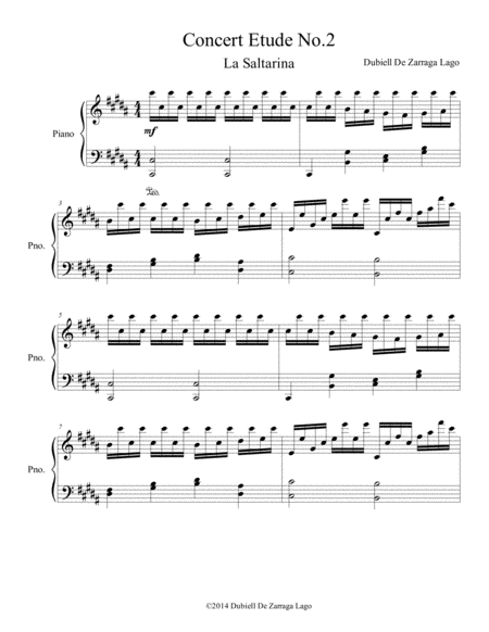 Concert Etude No 2 Sheet Music