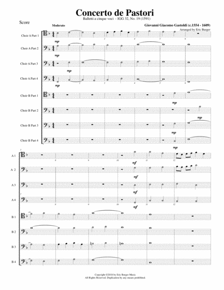 Free Sheet Music Concerto De Pastori For Trombone Or Low Brass Octet