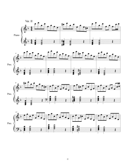 Corelli Variation 2 Sheet Music
