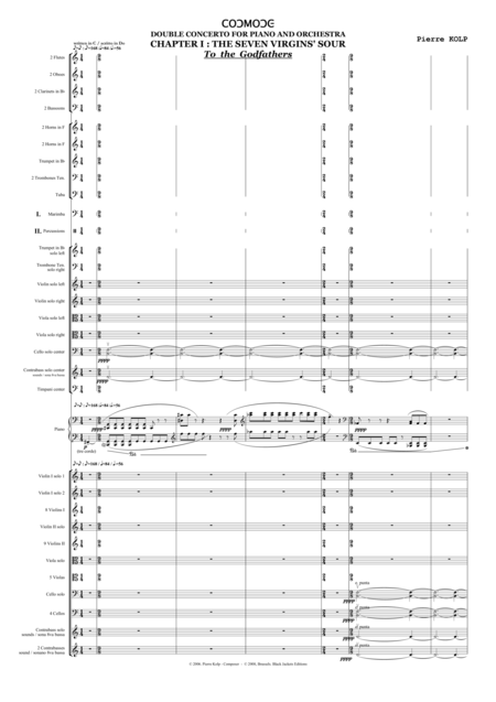 Free Sheet Music Cosmose Mvt 1 Double Concerto For Piano And Orchestra