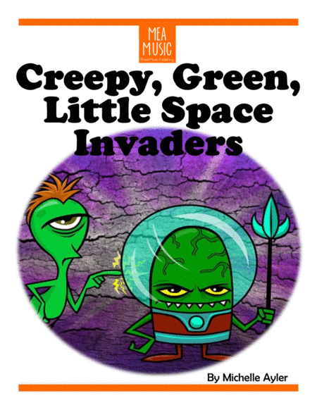 Creepy Green Little Space Invaders Sheet Music