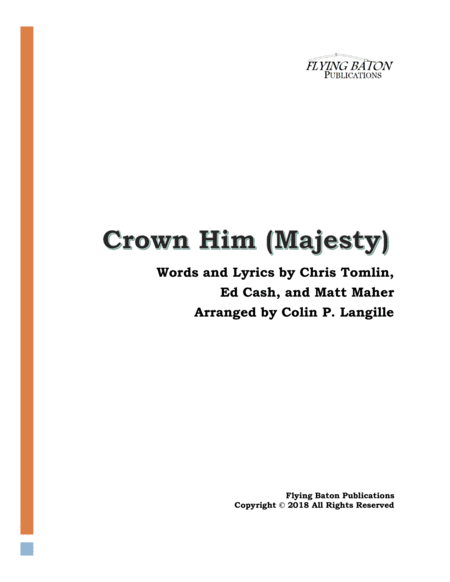 Free Sheet Music Crown Him Majesty