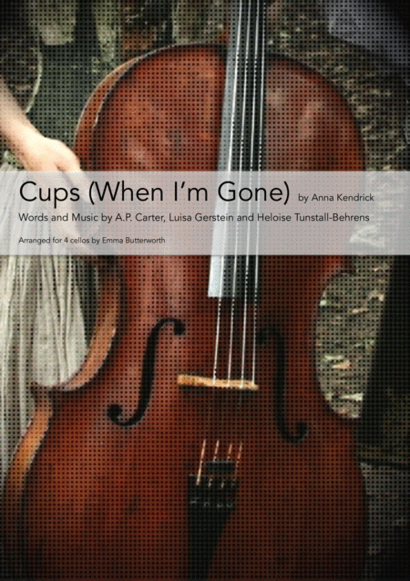 Cups When I M Gone By Anna Kendrick Sheet Music