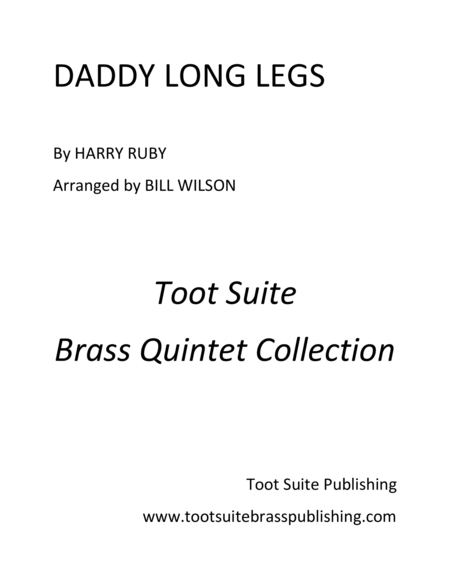 Free Sheet Music Daddy Long Legs