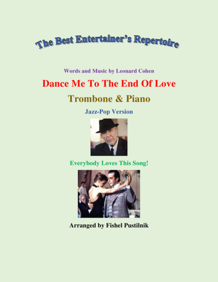 Dance Me To The End Of Love For Trombone And Piano Video Sheet Music