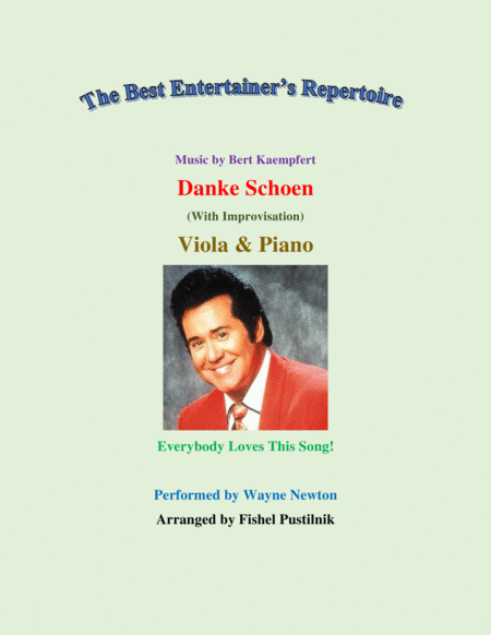 Danke Schoen For Viola And Piano With Improvisation Video Sheet Music