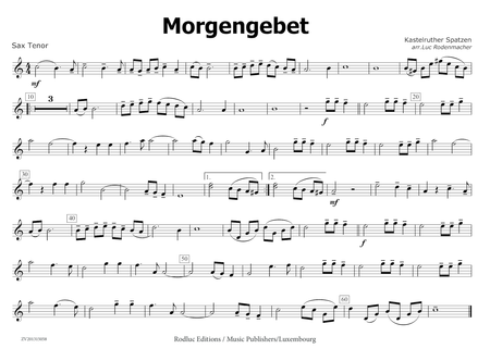 Das Morgengebet Sheet Music