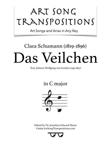 Das Veilchen C Major Sheet Music