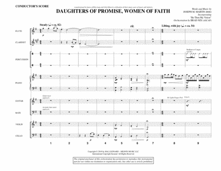 Free Sheet Music Daughters Of Promise Women Of Faith Full Score