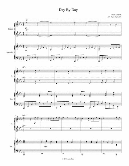 Day By Day Piano Duet Sheet Music