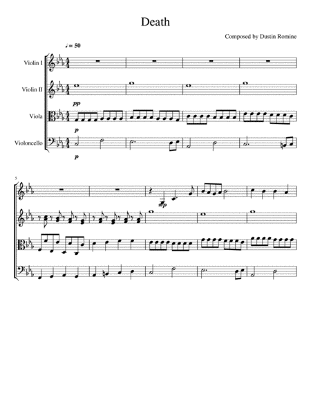 Free Sheet Music Death