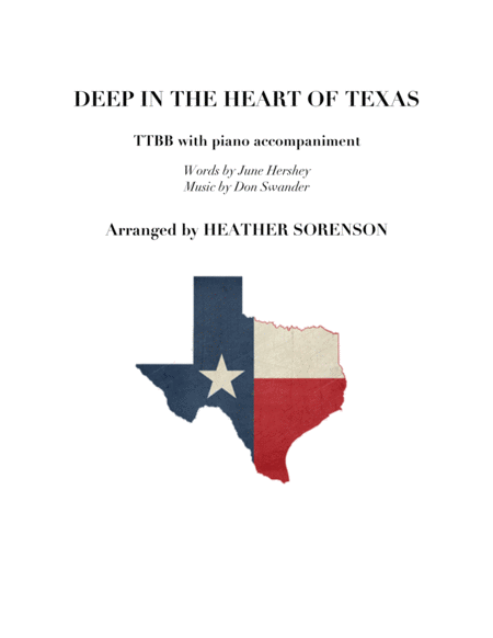 Deep In The Heart Of Texas Ttbb Sheet Music