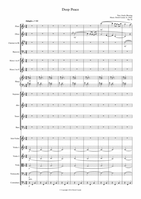 Free Sheet Music Deep Peace Op 36