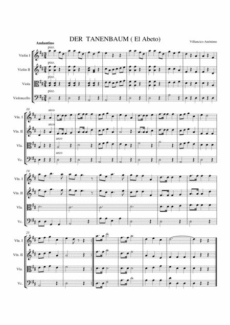 Der Tanenbaum Sheet Music