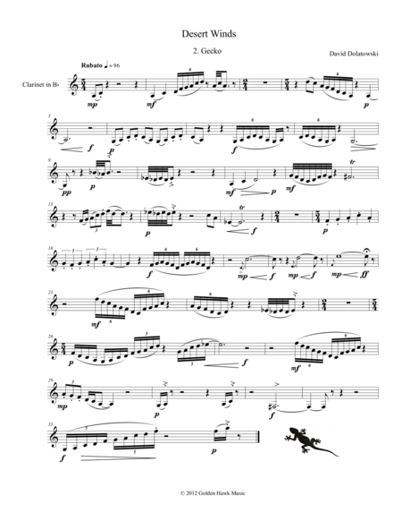 Desert Winds Gecko Sheet Music