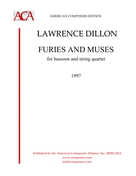 Dillon Furies And Muses Sheet Music