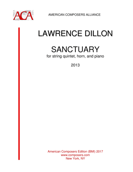 Free Sheet Music Dillon Sanctuary