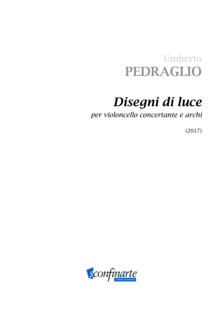 Free Sheet Music Disegni Di Luce For Cello And String Quintet Score