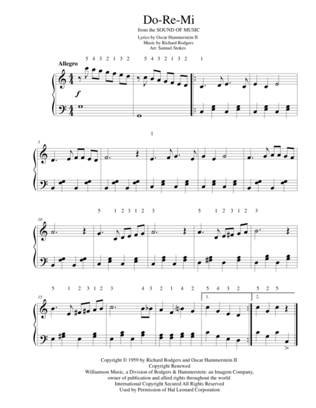 Do Re Mi For Early Intermediate Piano Sheet Music