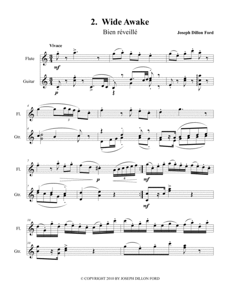 Free Sheet Music Dodo Titite Wide Awake For The Haiti 2010 Earthquake Appeal Flute And Guitar