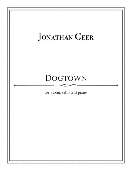 Free Sheet Music Dogtown