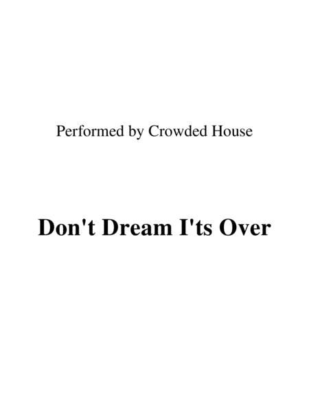 Dont Dream Its Over Lead Sheet Performed By Crowded House Sheet Music