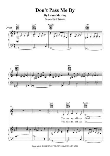 Dont Pass Me By Sheet Music